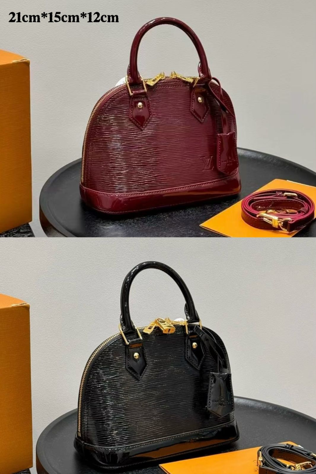 Louis Vuitton style women's top handle handbag collection at Meya Luxury Brand