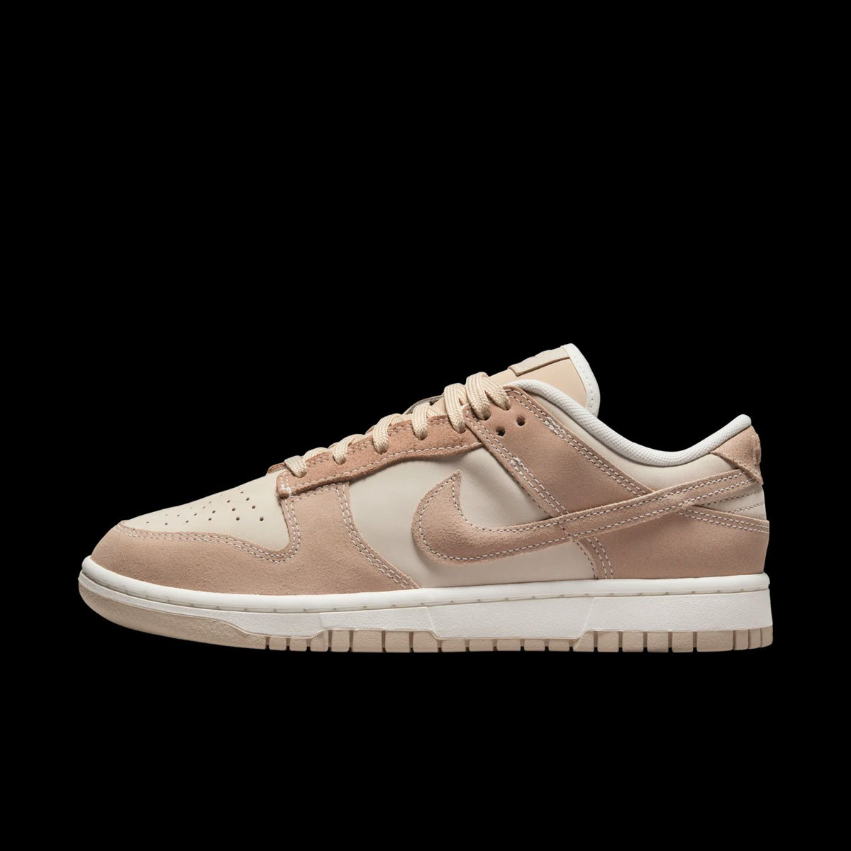 Nike Dunk Low neutral beige sneakers side view