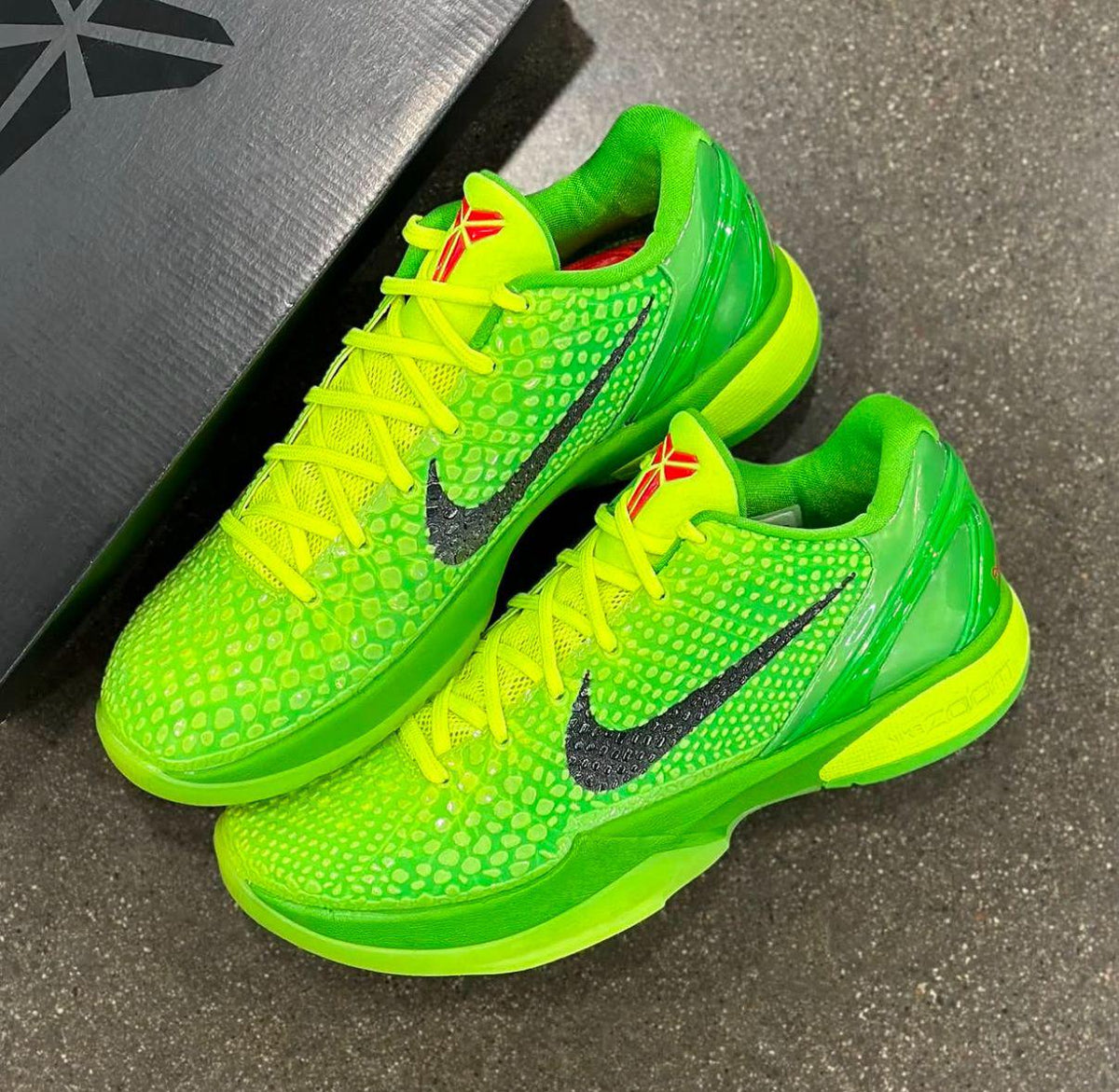 Nike Kobe 6 Protro Grinch sneakers at Aone Brands Dubai