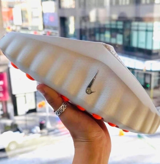 Nike Mind 001 White Speed Red mules at Aone Brands Dubai