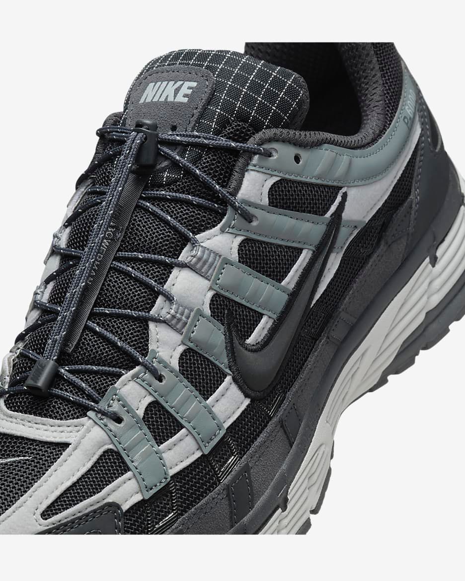 Nike P-6000 black Cool Grey sneakers close-up