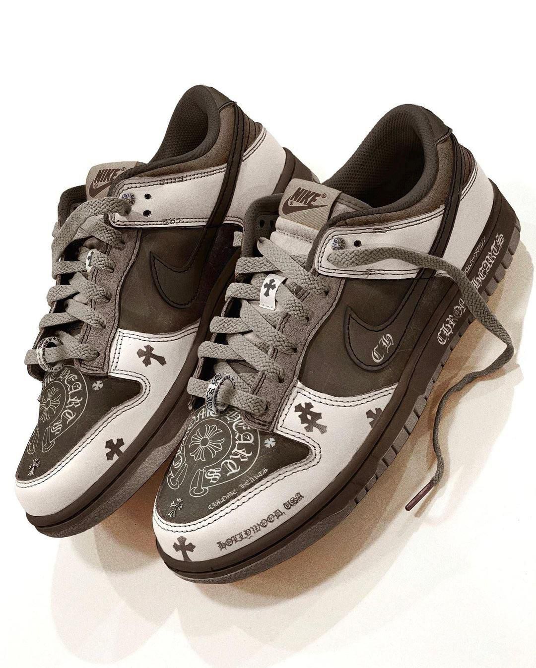 Nike SB Dunk Low Chrome Hearts custom sneaker product view