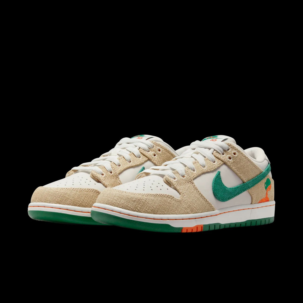 Nike SB Dunk Low x Jarritos cream green sneaker side profile