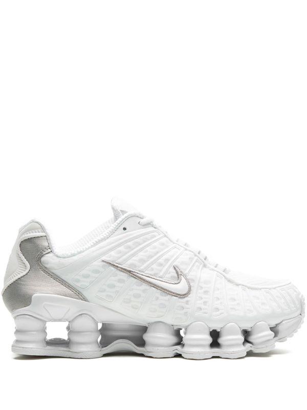 Nike Shox TL white metallic silver sneaker side profile