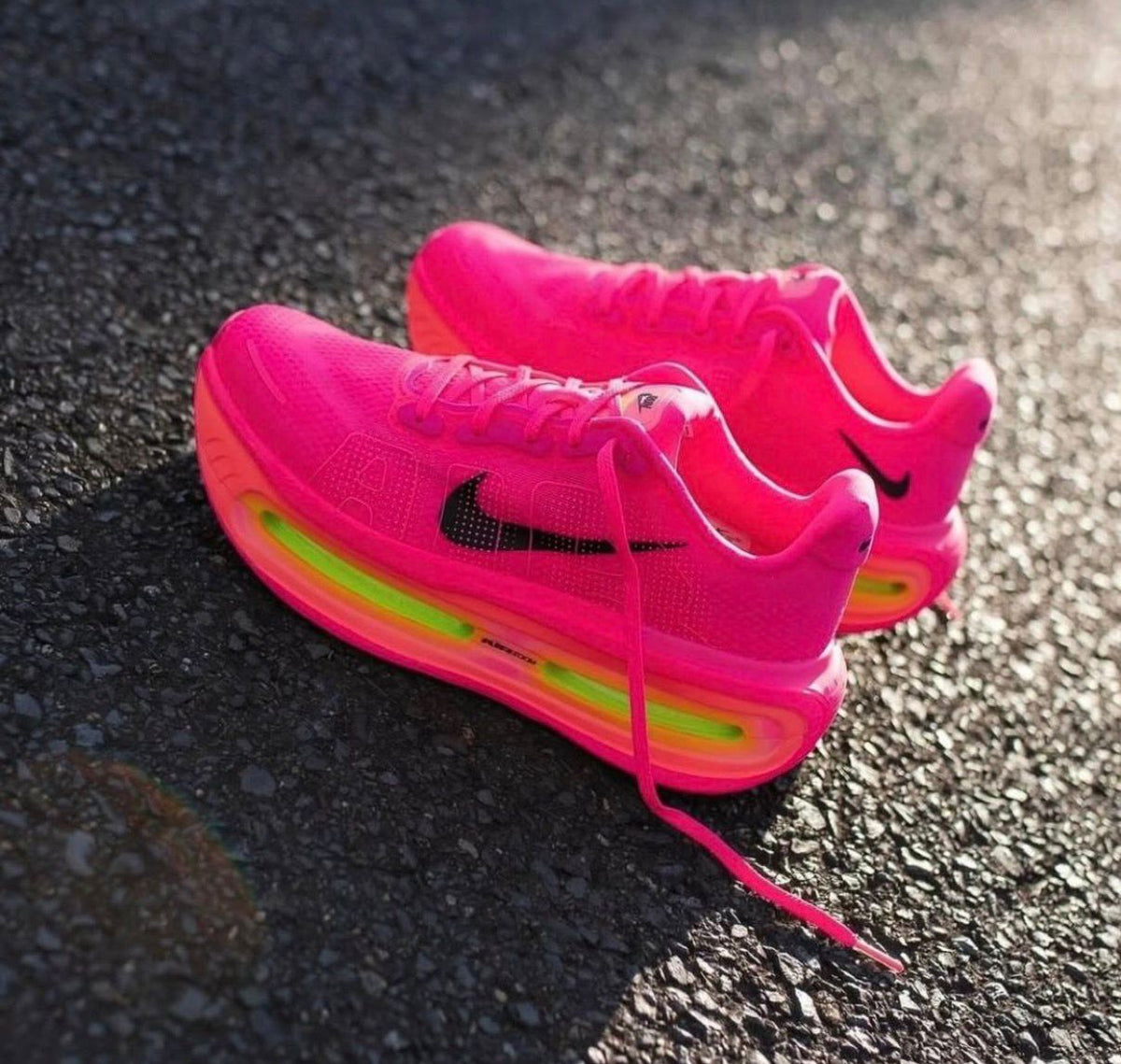 Nike Vomero Premium Hyper Pink Volt sneakers at Aone Brands Dubai