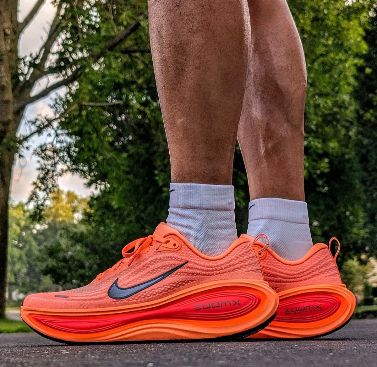 Nike Vomero Premium orange running sneakers