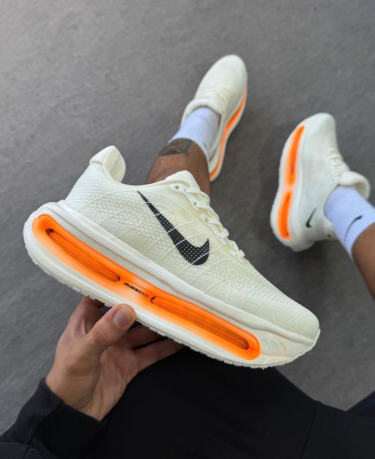 Nike Vomero Premium white orange Lapis running sneakers product view