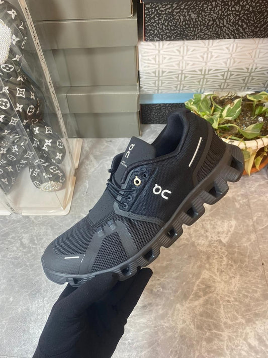 On Cloud 5 Waterproof All Black sneakers at Aone Brands Dubai