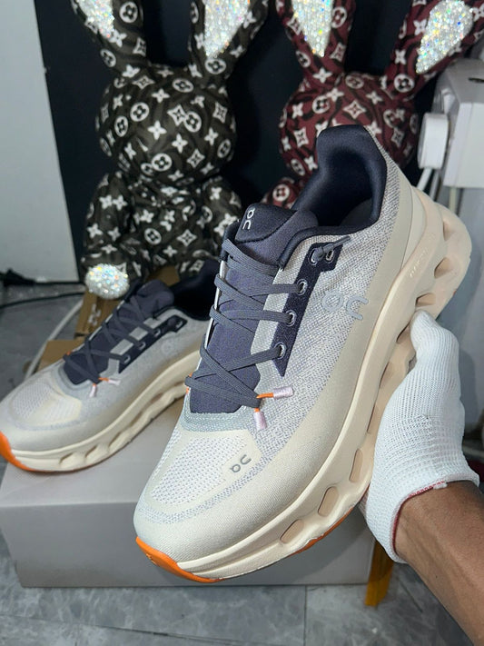 On Cloudmonster 3 Ivory Sunstone running shoes in UAE