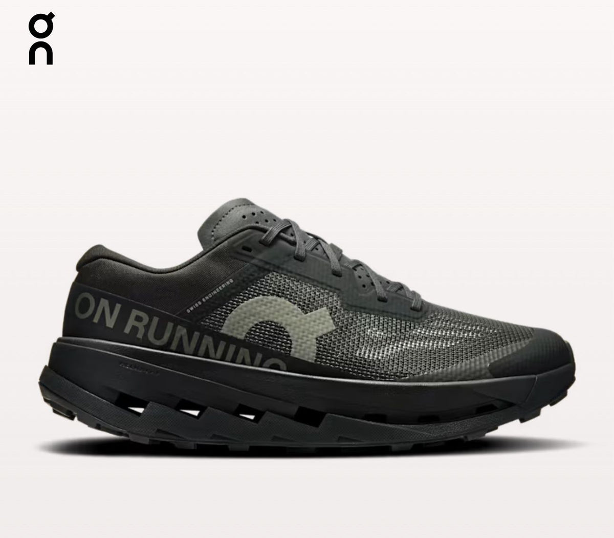Side view of On Cloudultra 2 All Black men’s shoe