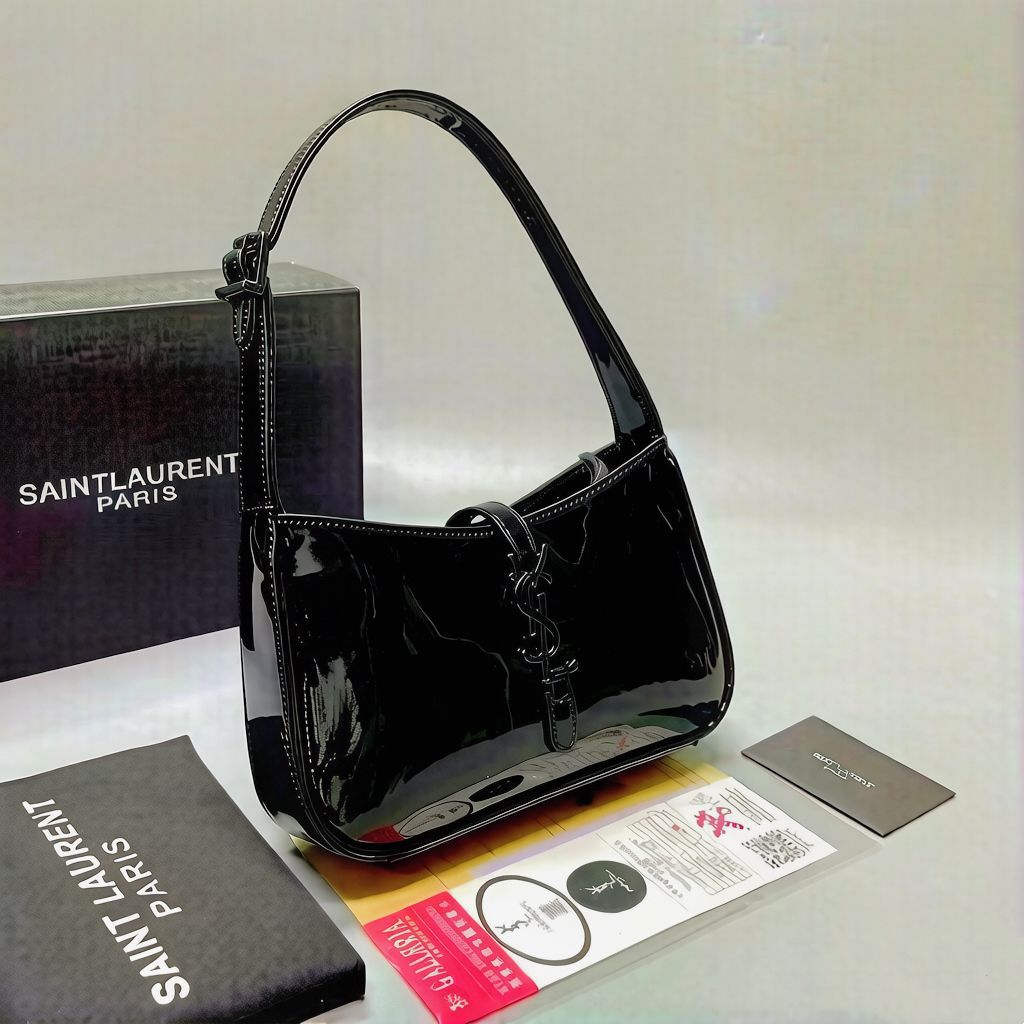 Saint Laurent Le 5 A 7 tan women's shoulder bag