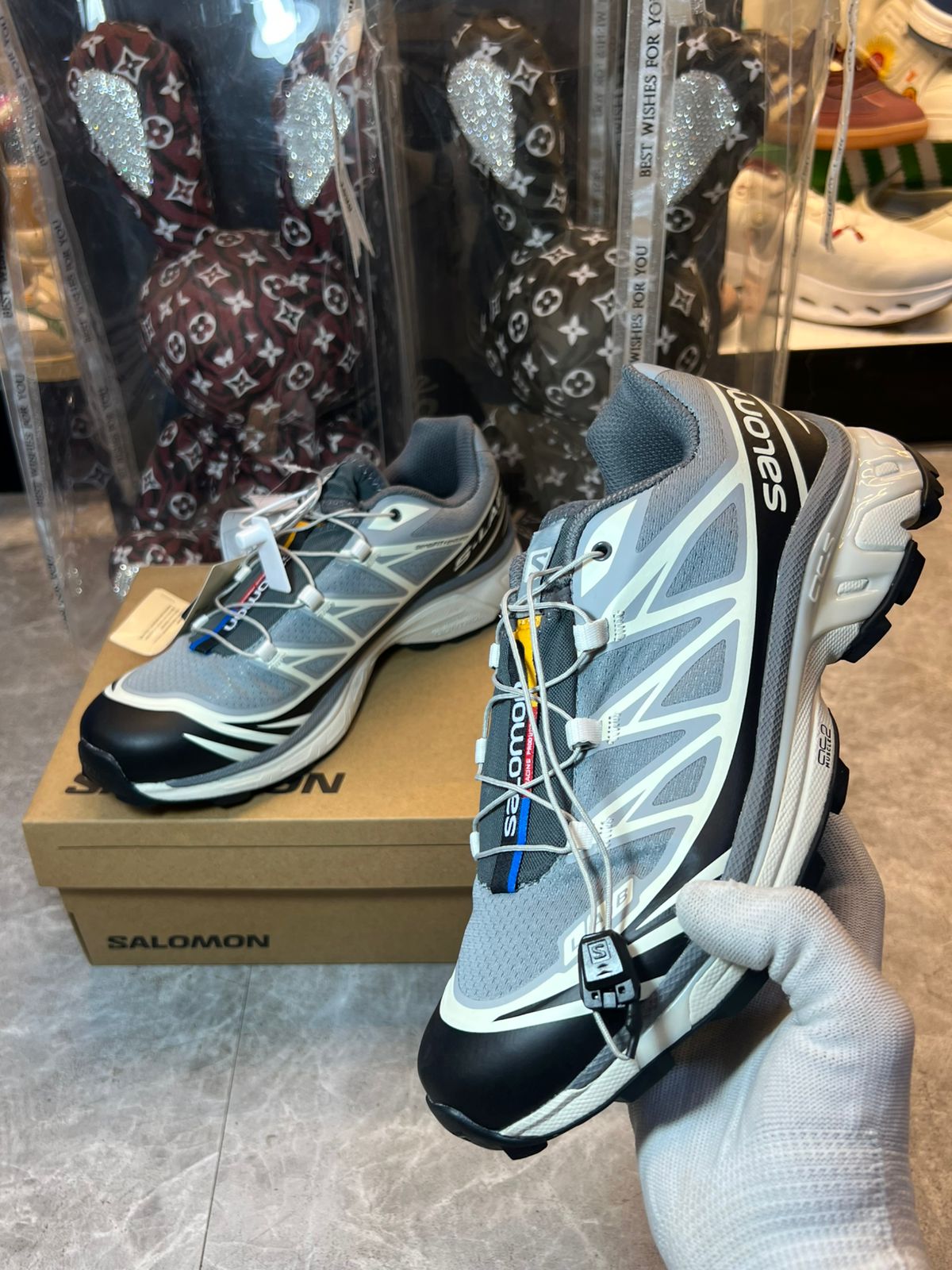 Salomon XT-6 Alloy Black Dark Citron sneakers