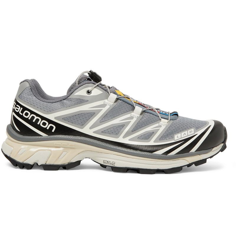 Salomon XT-6 Alloy Black Dark Citron side view