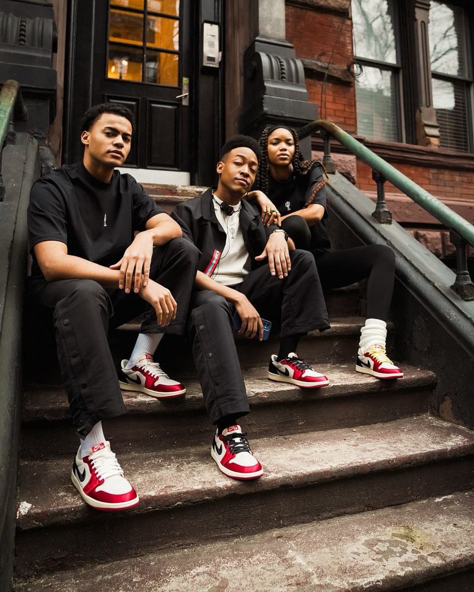 Trophy Room x Air Jordan 1 Low OG Away lifestyle view