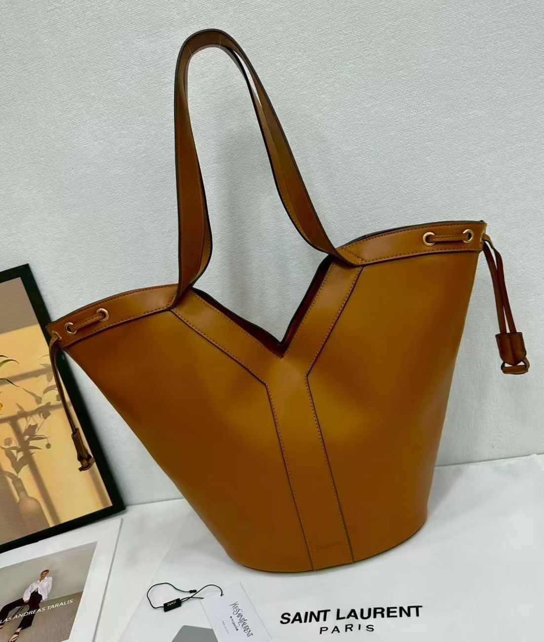 Brown YSL tote bag for women