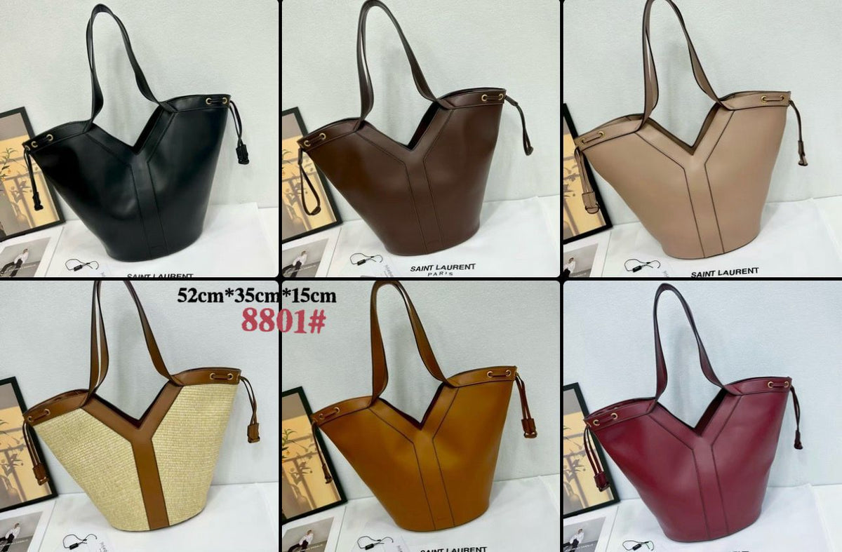 YSL women's tote handbag available in multiple colors